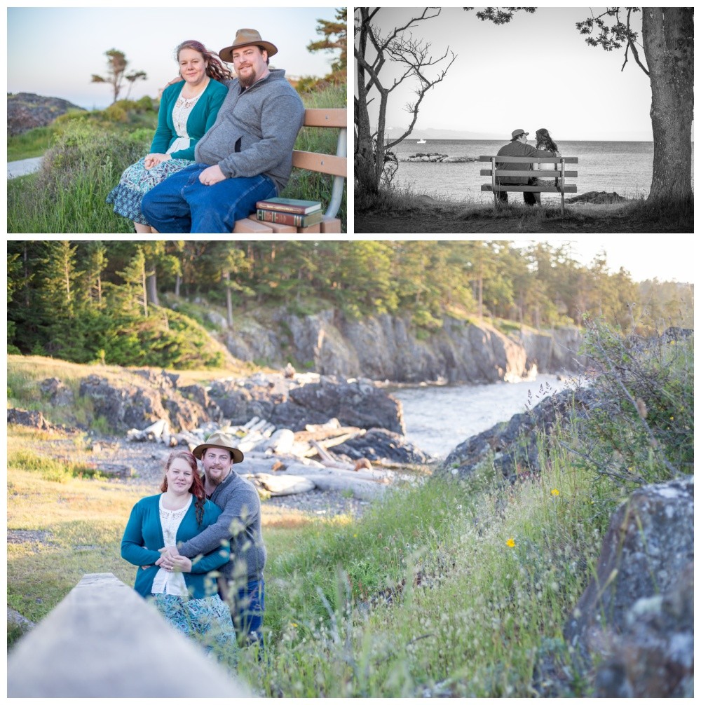 Couples engagement photography session at Nanaimo's Neck point park