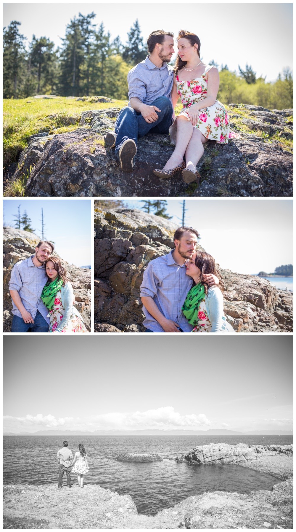 Playful Engagement Session at Neck Point Park 