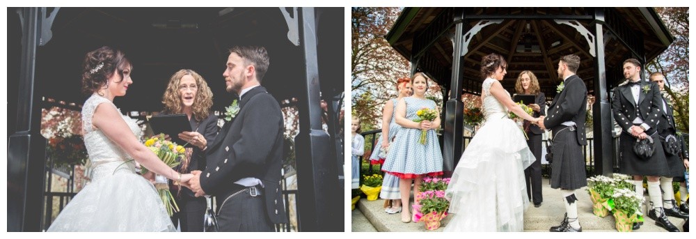 Wedding Ceremony at Queens Park in New West