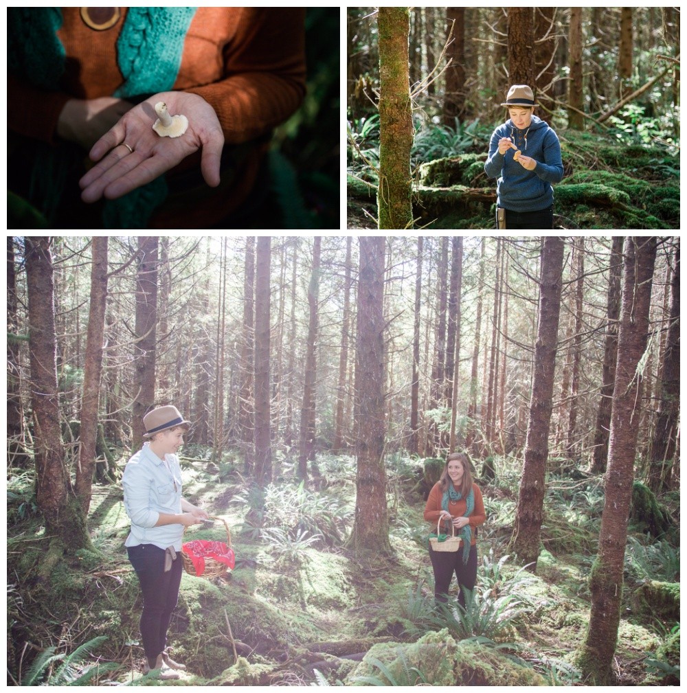 'Forest Gold' mushroom picking portraits 