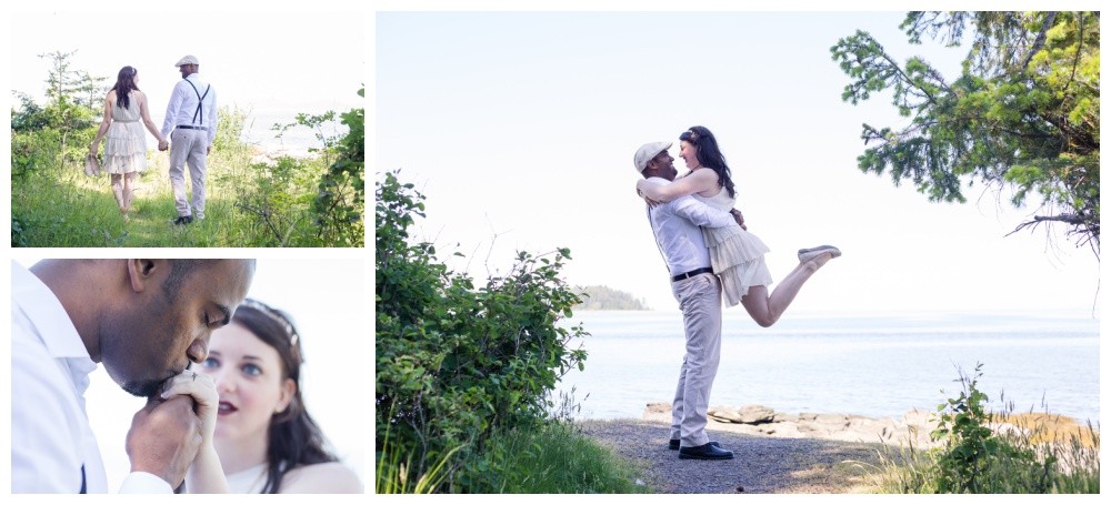 Vancouver Island beach engagement session in Nanaimo 