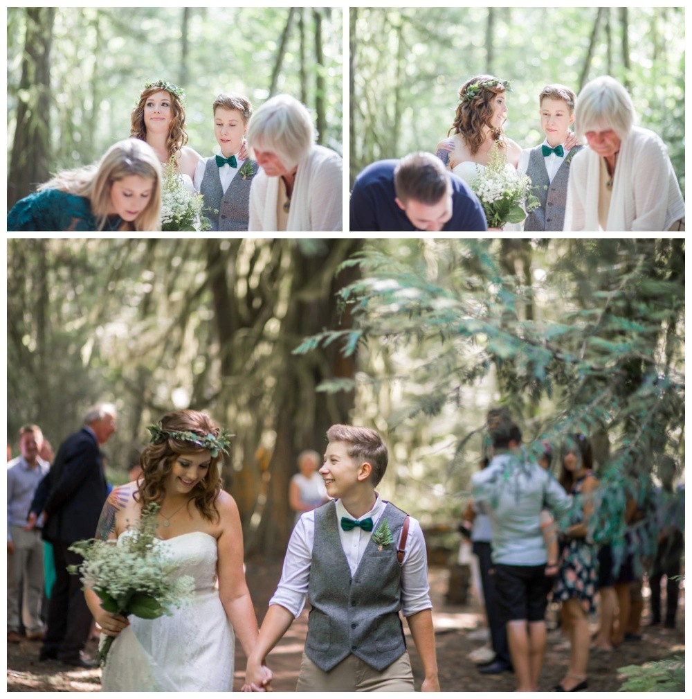 Intimate nature centred LGBT wedding