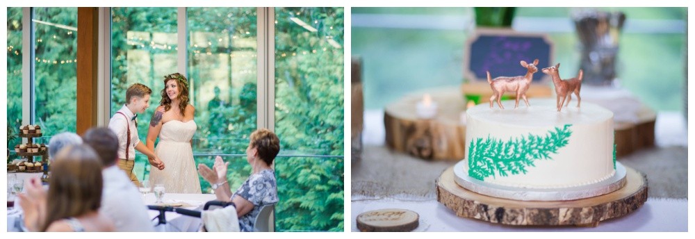 Wedding details at Cheakamus Centre in Squamish 