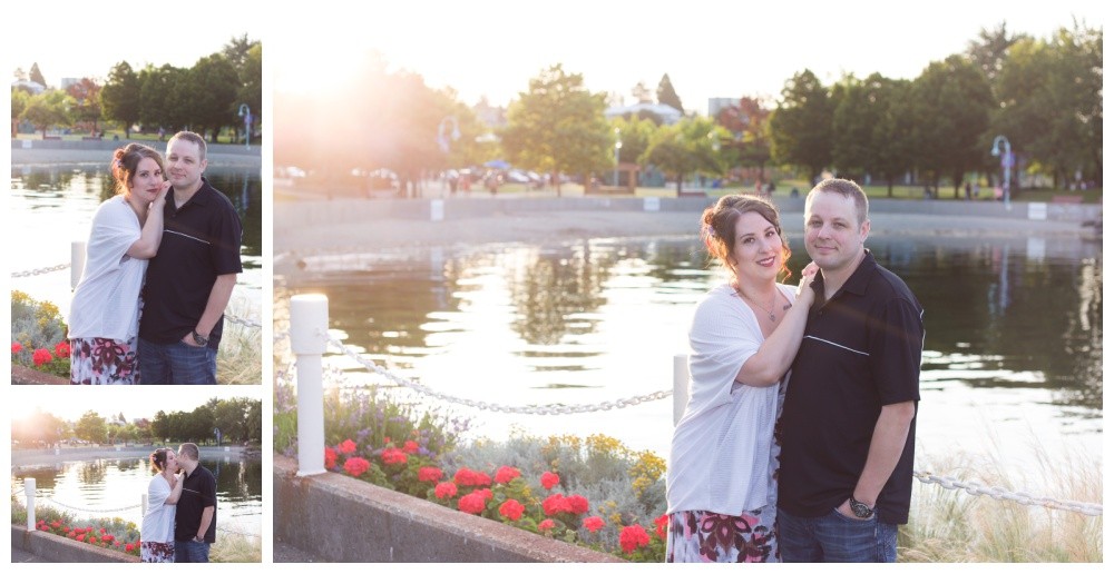 Sunset Engagement at the Seawall