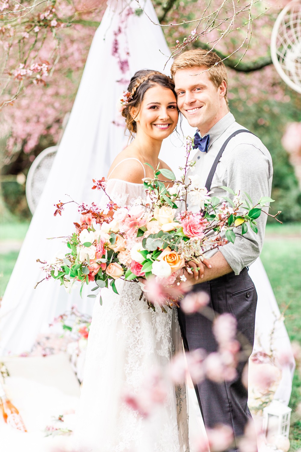 001 Cherry Blossom Boho Wedding